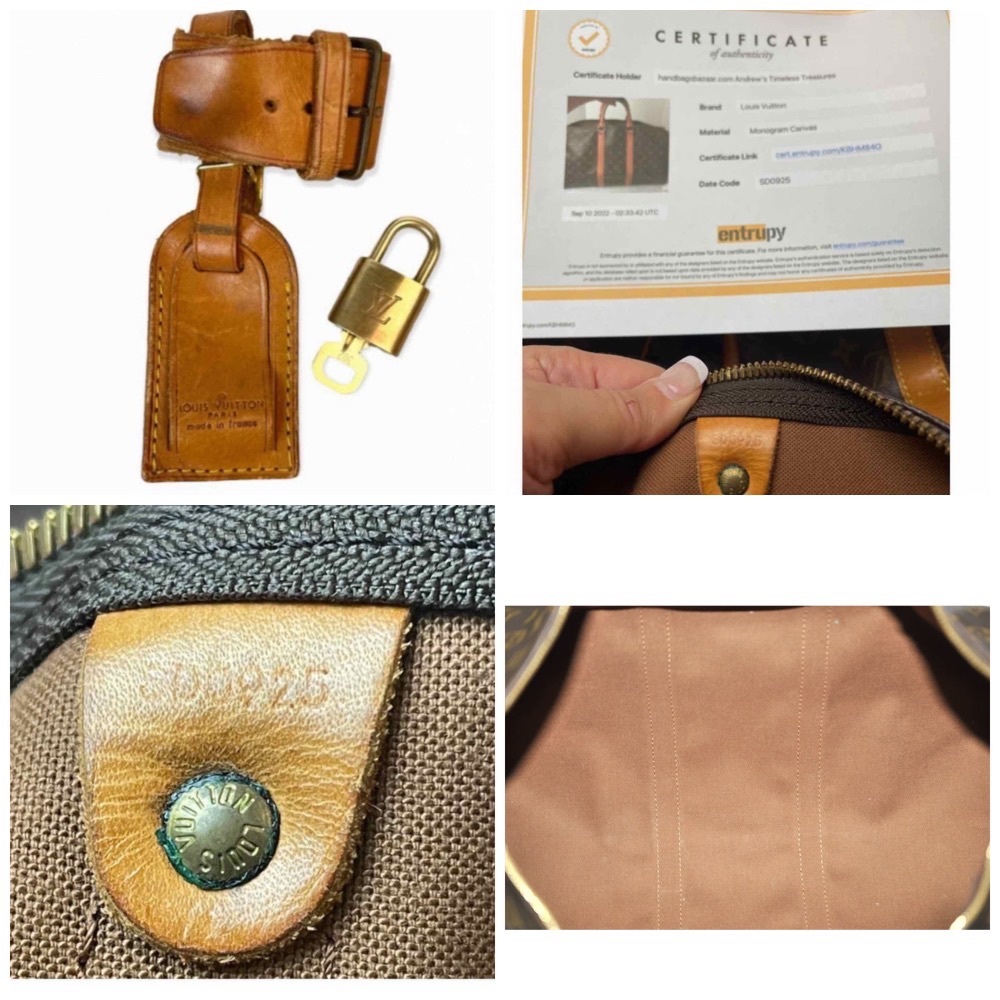Louis Vuitton Brown Monogram Travel Bag - Picture 8 of 8